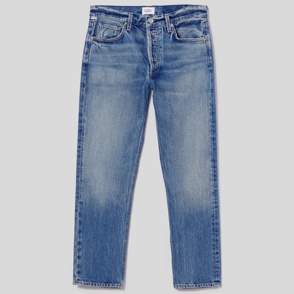 CITIZENS OF HUMANITY Isla Low Rise Straight Jeans Maxwell Vintage Denim Size 27 - Picture 1 of 12
